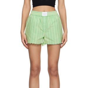alexander wang green shorts